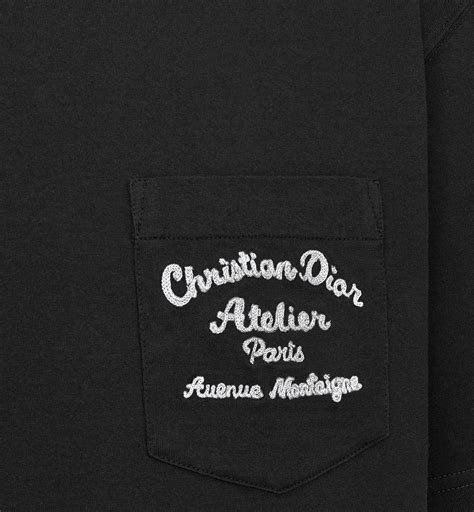 black cotton 'christian dior atelier' cotton t-shirt|'CHRISTIAN DIOR ATELIER' T.